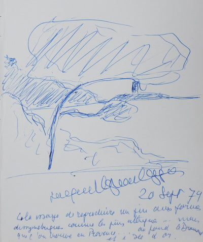 Autographe original de Jacques RAPHAËL-LEYGUES (photo de détail 3) - Crédit photo : Galerie Art.Paris