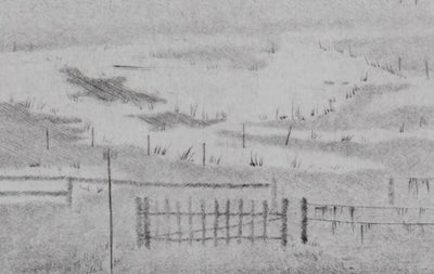 Camille COMBE : Entre le ciel et la terre, Gravure originale signée
