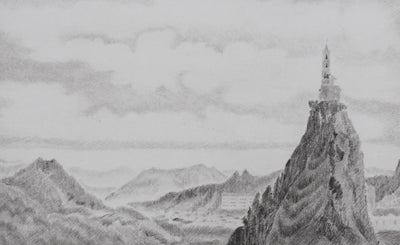 Camille COMBE : Jusqu'aux mages, Gravure originale signée