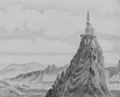 Camille COMBE : Jusqu'aux mages, Gravure originale signée