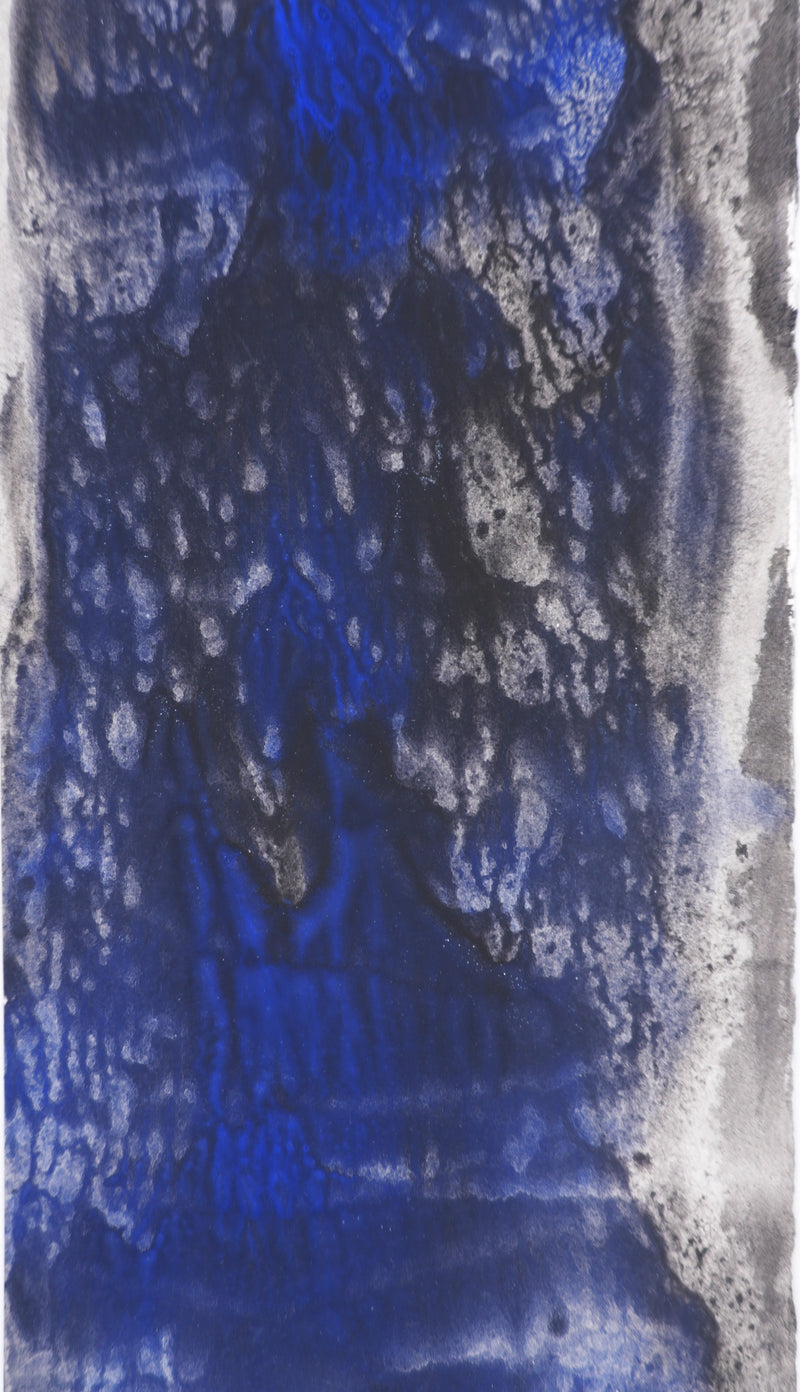 Georges HUGNET : Cascade, Gouache originale signée