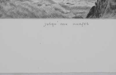 Camille COMBE : Jusqu'aux mages, Gravure originale signée
