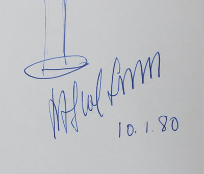 Autographe original de Pascal SEVRAN (photo de détail 2) - Crédit photo : Galerie Art.Paris