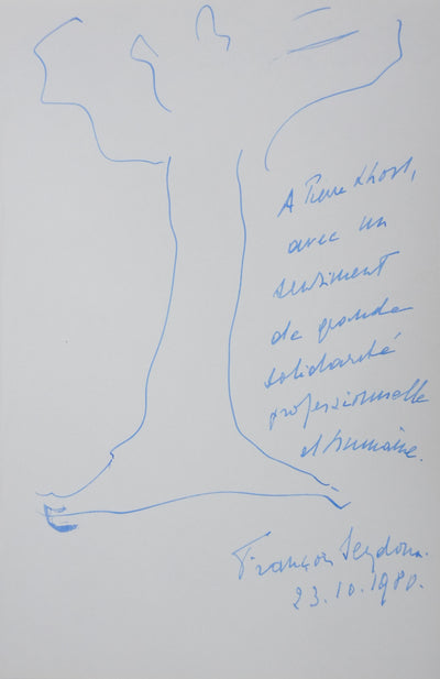 Autographe original de François SEYDOUX (vue générale) - Crédit photo : Galerie Art.Paris