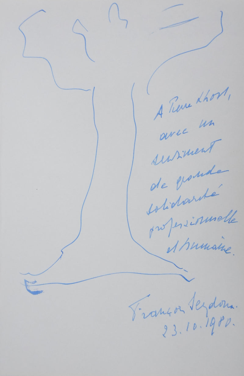 Autographe original de François SEYDOUX (vue générale) - Crédit photo : Galerie Art.Paris