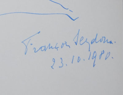 Autographe original de François SEYDOUX (photo de détail 3) - Crédit photo : Galerie Art.Paris