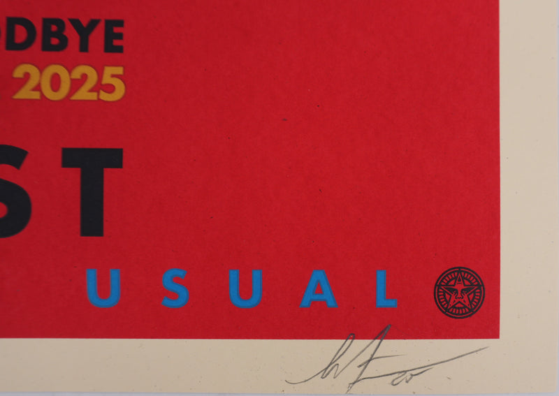 Shepard FAIREY (Obey) : Resist, Gang of Four, Sérigraphie originale signée