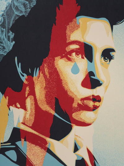 Shepard FAIREY (Obey) : God Save Abortion, Sérigraphie originale signée