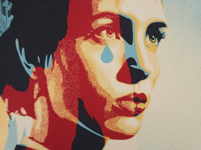 Shepard FAIREY (Obey) : God Save Abortion, Sérigraphie originale signée