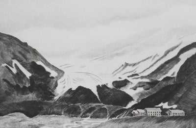 Camille COMBE : Contrastes du Svalbard, Gravure originale signée