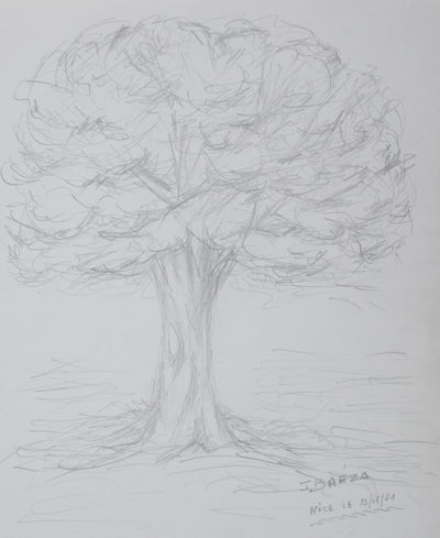 Autographe original de BAEZA (photo de détail 3) - Crédit photo : Galerie Art.Paris