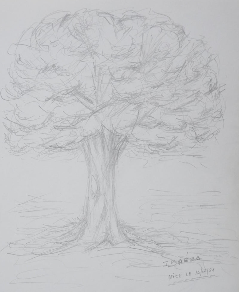 Autographe original de BAEZA (photo de détail 3) - Crédit photo : Galerie Art.Paris