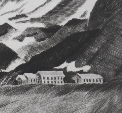 Camille COMBE : Contrastes du Svalbard, Gravure originale signée
