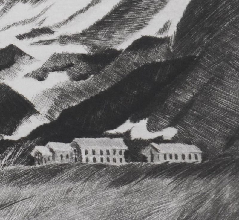 Camille COMBE : Contrastes du Svalbard, Gravure originale signée