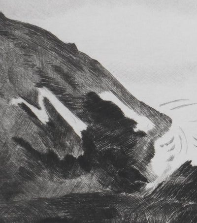 Camille COMBE : Contrastes du Svalbard, Gravure originale signée