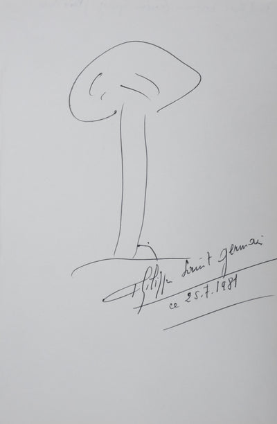 Autographe original de Philippe SAINT GERMAIN (vue générale) - Crédit photo : Galerie Art.Paris