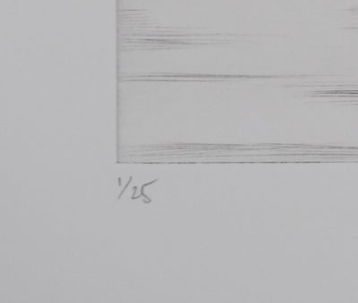 Camille COMBE : Scilly Islands, Gravure originale signée