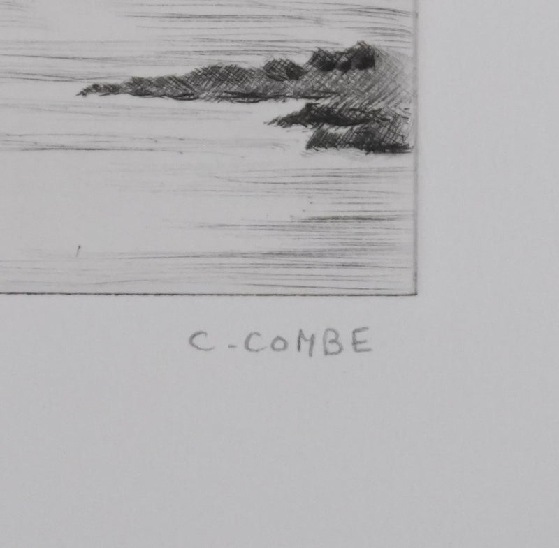 Camille COMBE : Scilly Islands, Gravure originale signée