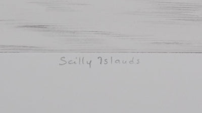 Camille COMBE : Scilly Islands, Gravure originale signée