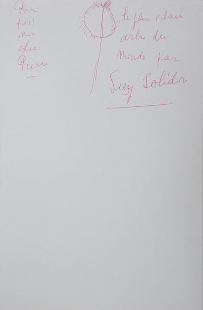 Autographe original de Suzy SOLIDOR (photo de détail 2) - Crédit photo : Galerie Art.Paris