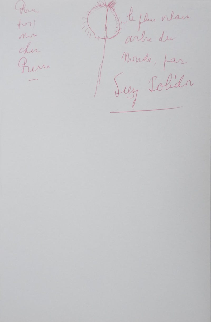 Autographe original de Suzy SOLIDOR (photo de détail 2) - Crédit photo : Galerie Art.Paris