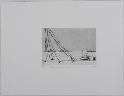 Camille COMBE : Hoorn : Harmonie, Gravure originale signée