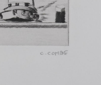 Camille COMBE : Hoorn : Harmonie, Gravure originale signée