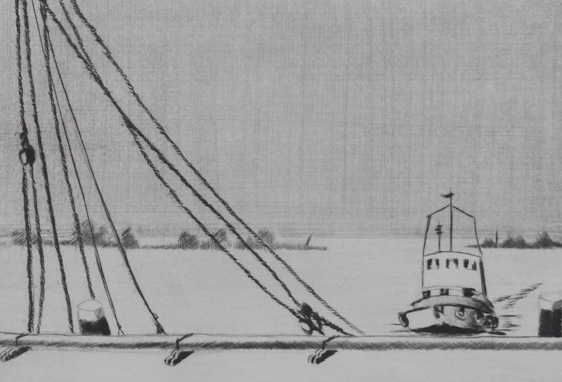 Camille COMBE : Hoorn : Harmonie, Gravure originale signée