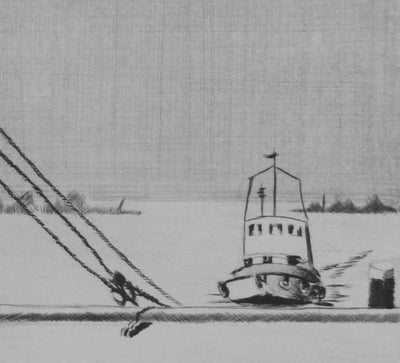 Camille COMBE : Hoorn : Harmonie, Gravure originale signée