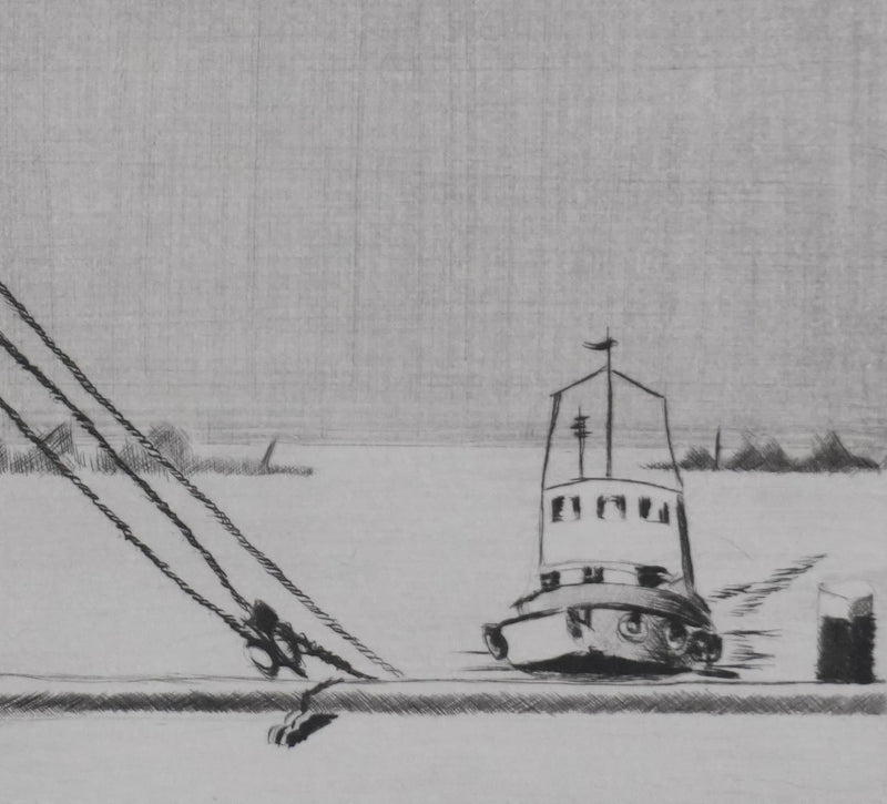 Camille COMBE : Hoorn : Harmonie, Gravure originale signée