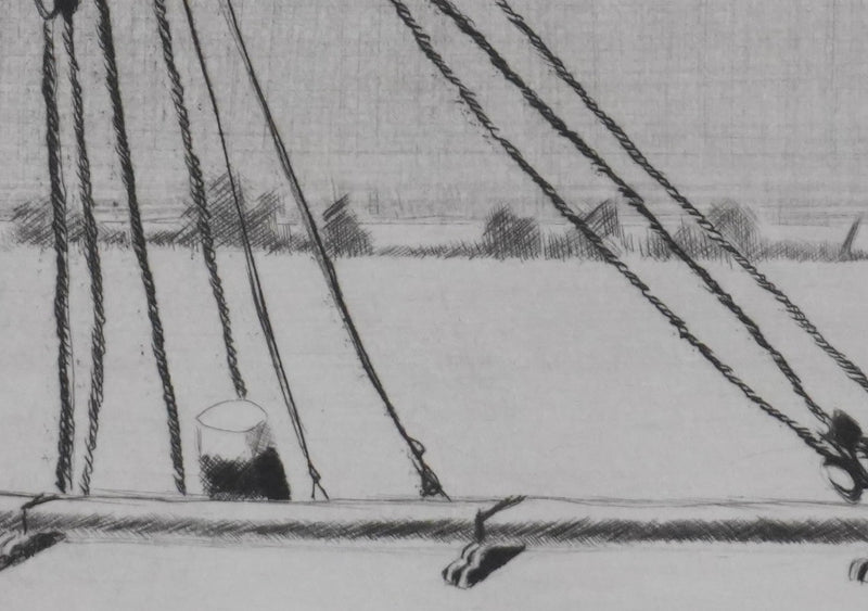 Camille COMBE : Hoorn : Harmonie, Gravure originale signée