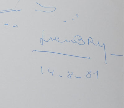 Autographe original de Henri BRY (photo de détail 2) - Crédit photo : Galerie Art.Paris