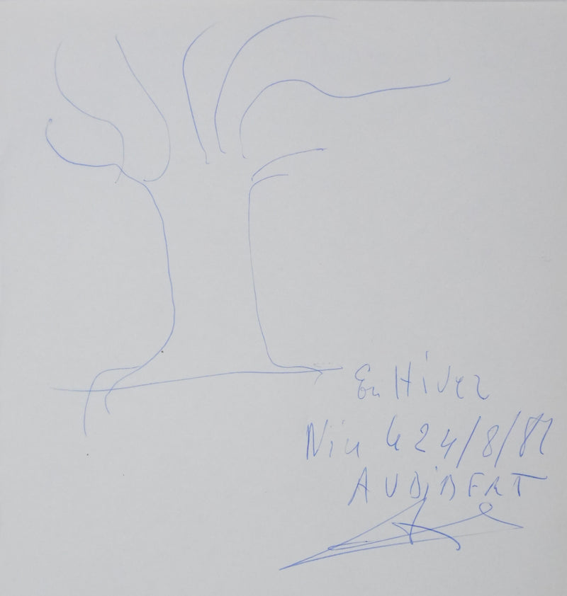Autographe original de AUDIBERT (photo de détail 3) - Crédit photo : Galerie Art.Paris