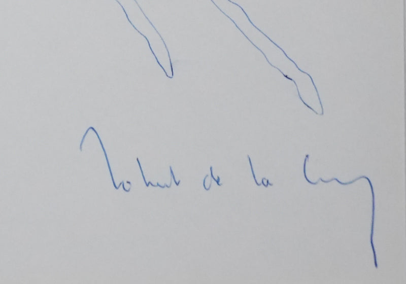 Autographe original de Robert DE LA CROIX (photo de détail 2) - Crédit photo : Galerie Art.Paris