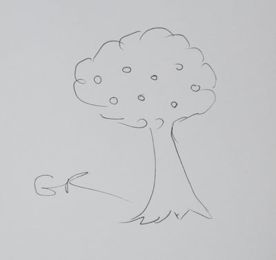 Autographe original de Gilles RAGACHE (vue générale) - Crédit photo : Galerie Art.Paris