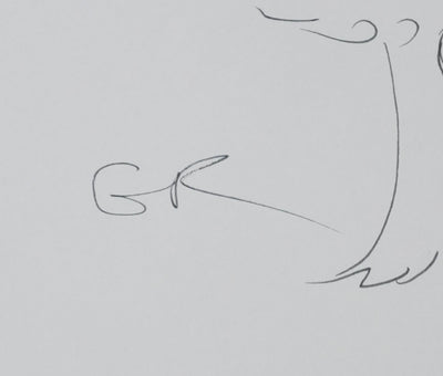 Autographe original de Gilles RAGACHE (photo de détail 2) - Crédit photo : Galerie Art.Paris