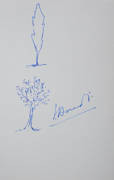 Autographe original de Georges HOURDIN (vue générale) - Crédit photo : Galerie Art.Paris