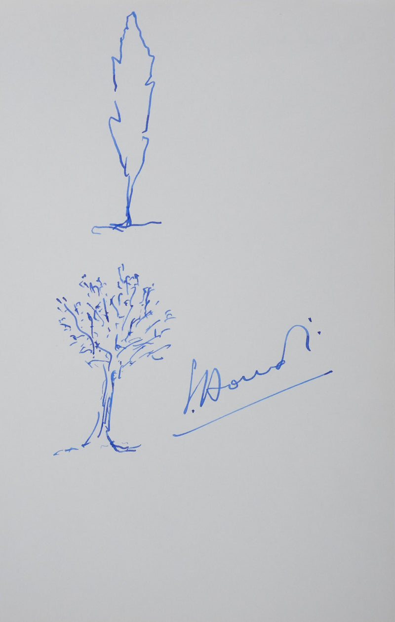 Autographe original de Georges HOURDIN (vue générale) - Crédit photo : Galerie Art.Paris