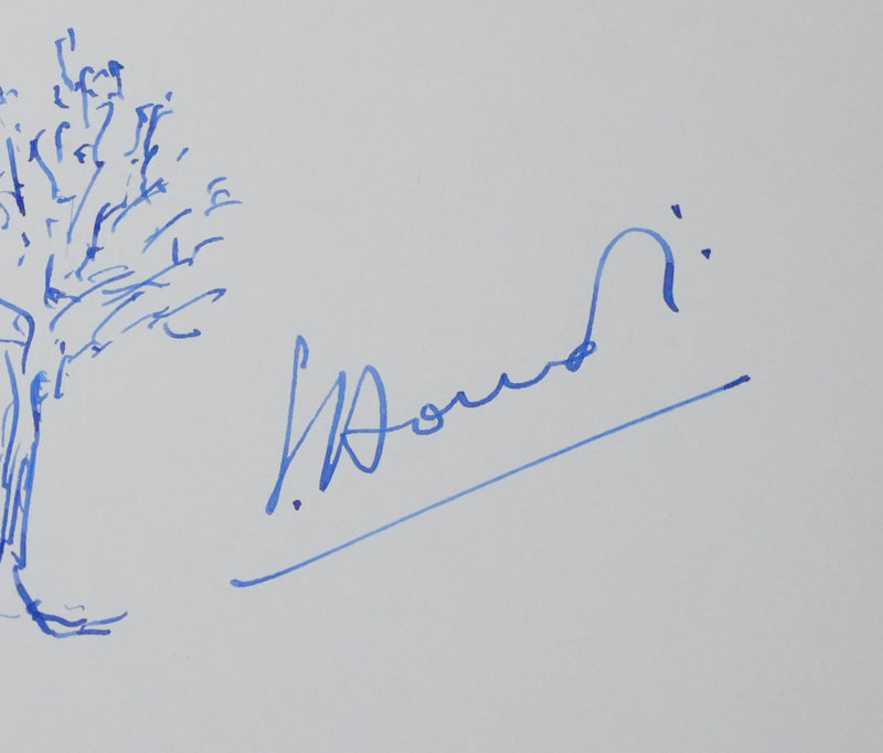 Autographe original de Georges HOURDIN (photo de détail 3) - Crédit photo : Galerie Art.Paris