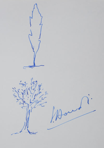 Autographe original de Georges HOURDIN (photo de détail 2) - Crédit photo : Galerie Art.Paris