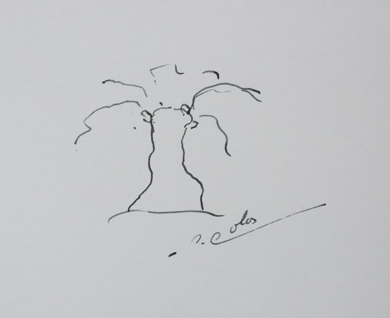 Autographe original de Raymond COLAS (vue générale) - Crédit photo : Galerie Art.Paris