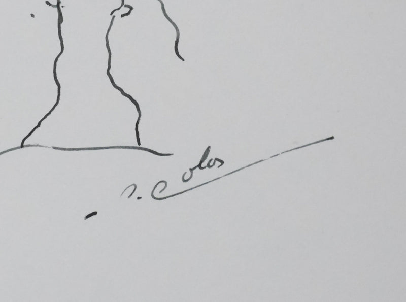 Autographe original de Raymond COLAS (photo de détail 2) - Crédit photo : Galerie Art.Paris