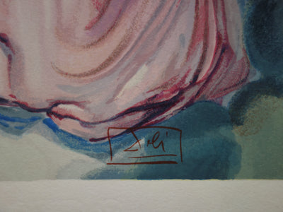 Salvador DALI : Béatrice, Bois gravé original signé