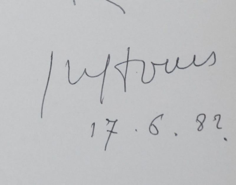 Autographe original de Madeleine HOURS (photo de détail 2) - Crédit photo : Galerie Art.Paris