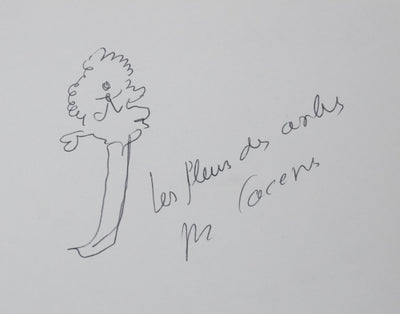 Autographe original de Benigno CACERES (vue générale) - Crédit photo : Galerie Art.Paris