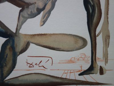 Salvador DALI : La prodigalité, Bois gravé original signé