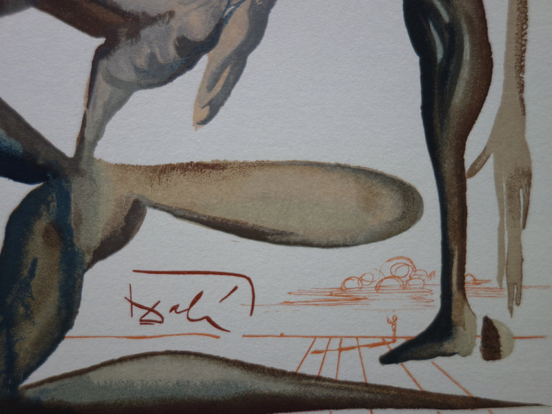 Salvador DALI : La prodigalité, Bois gravé original signé