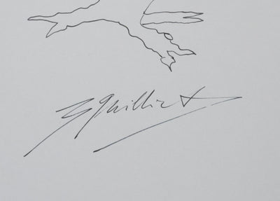 Autographe original de Bernard VUILLET (photo de détail 2) - Crédit photo : Galerie Art.Paris