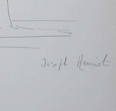 Autographe original de Joseph HENRIOT (photo de détail 2) - Crédit photo : Galerie Art.Paris