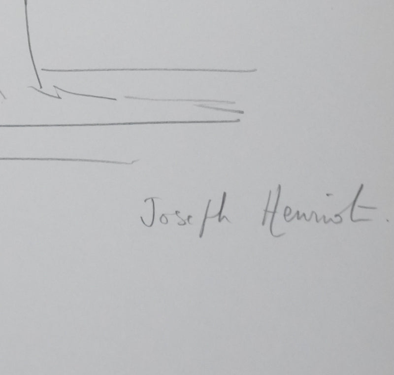Autographe original de Joseph HENRIOT (photo de détail 2) - Crédit photo : Galerie Art.Paris